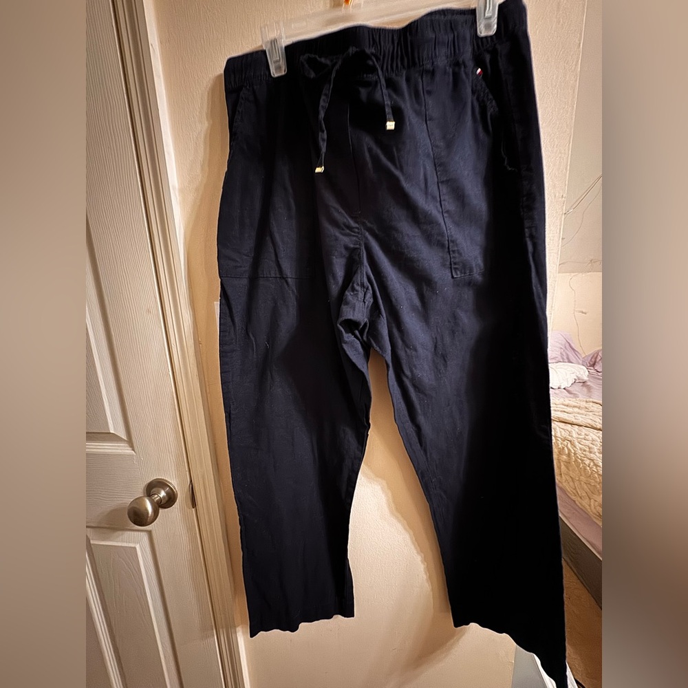Tommy Hilfiger Navy Ankle Length Pants